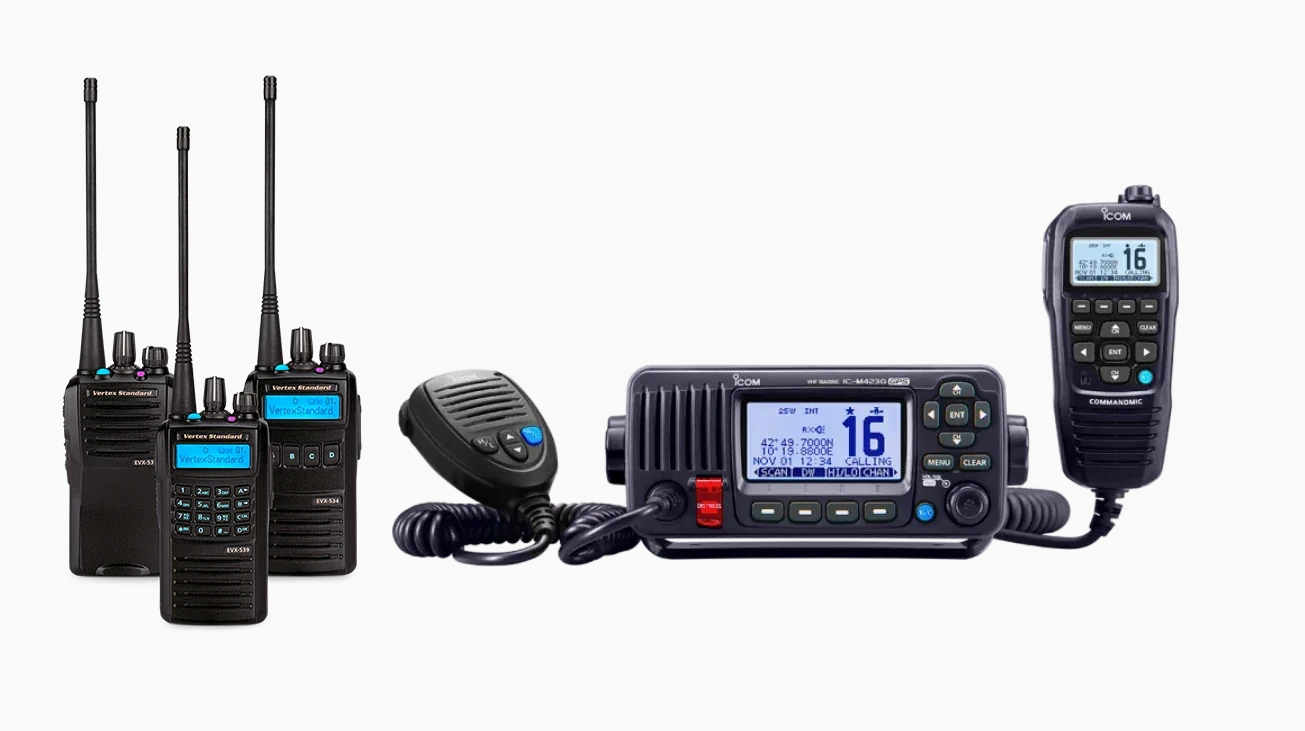 Di Ronco • Technology descriptive image about VHF communication
